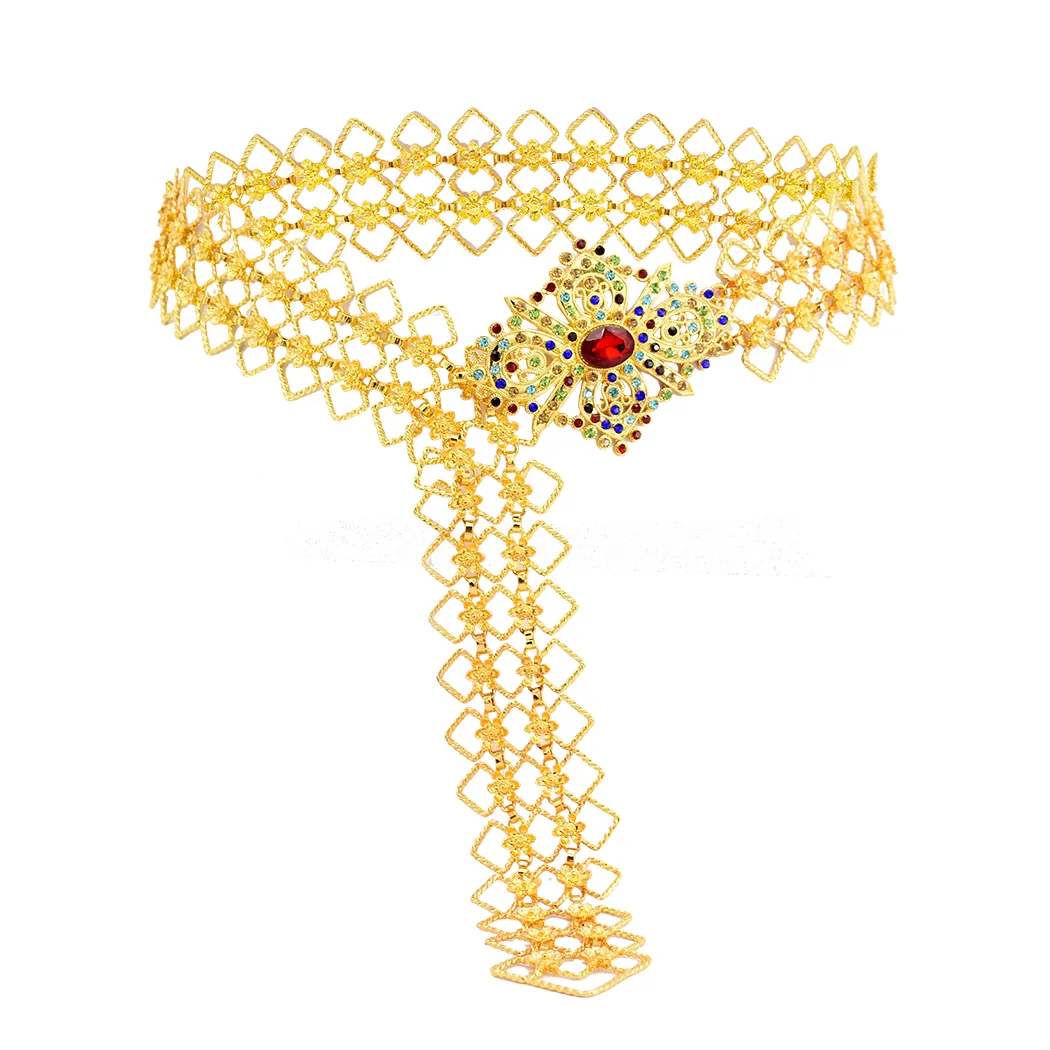 터키 집시 골드 여성 크리스탈 옥외 밖으로 꽃 밸리 댄스 허리 체인 인도 파티 쥬얼리