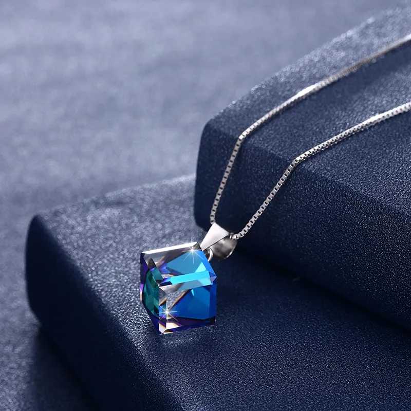 Swarovski cube necklace hotsell