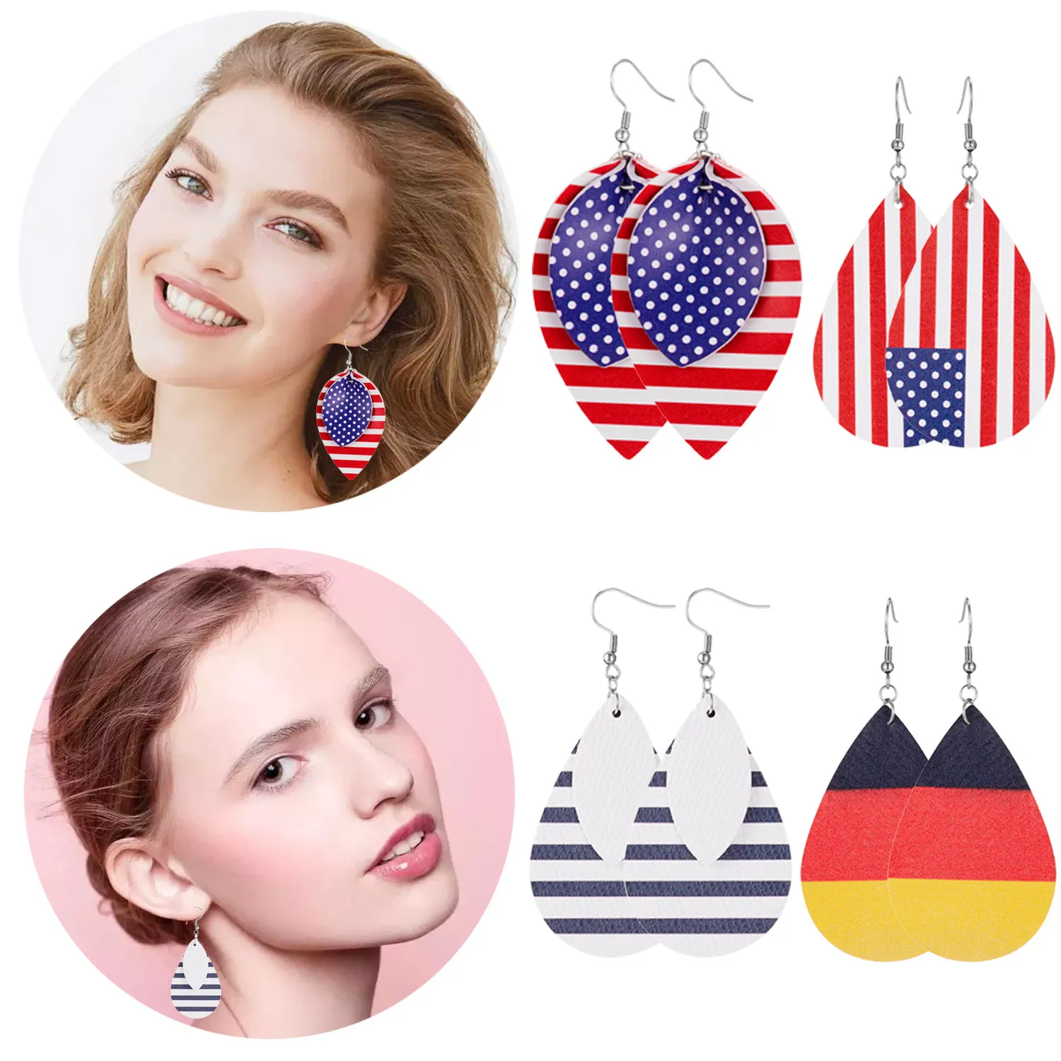 Drapeau de baseball en cuir pendentif boucles d'oreilles en forme de goutte boucles d'oreilles bijoux de mode ventilateurs de sport féminin fans cadeau d'anniversaire bijoux