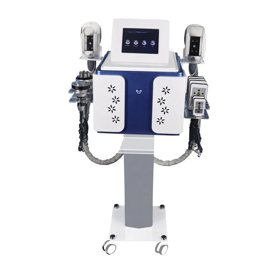 Portable Cryolipolysis Fat Freeze Machine Lipolaser Cryothérapie Lipo Laser Ultrasonic Cavitation RF Cellulite Removal Amincissant l'équipement de salon de beauté