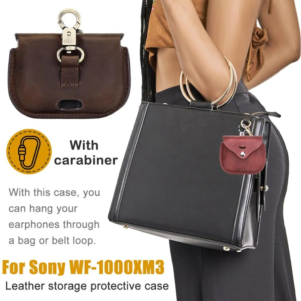 Leather Case for Sony WF-1000XM3 (2)