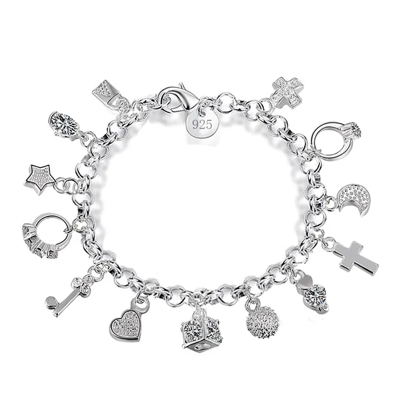 Charm Pendente Chiave della Luna | Ciondolo | Mix di metalli - Pandora