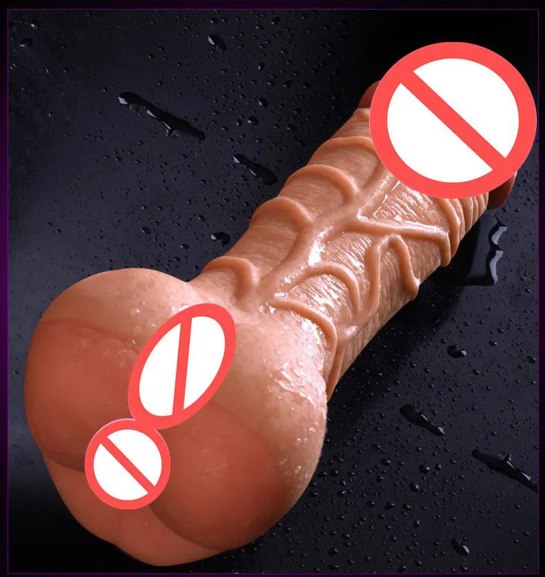 Flexibler realistischer großer Dildo mit Anus Sexspielzeug für Frauen Künstlicher männlicher Penis Weibliche Masturbatoren Erwachsene Produkte