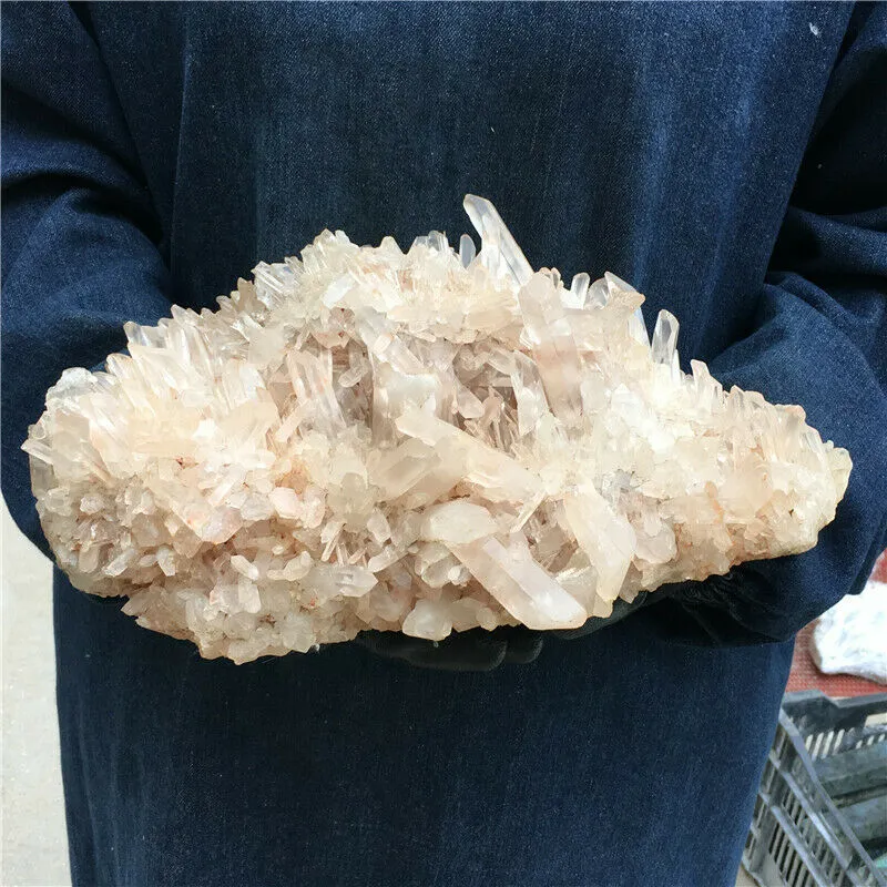 BNatural clear quartz cluster specimen crystal healing specimen 2021