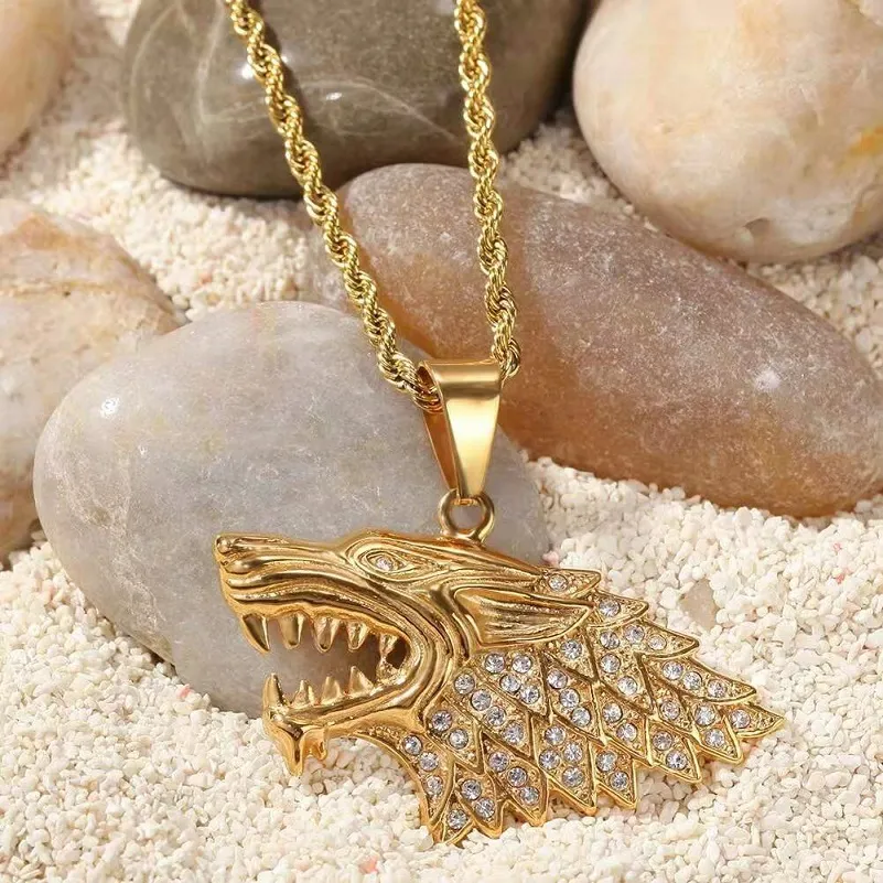 Gold discount wolf chain