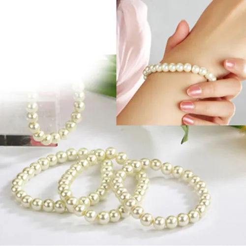 Glass Pearl Beads for Jewelry Making, Faux Pearls for Crafts with Hole –  MudraCrafts