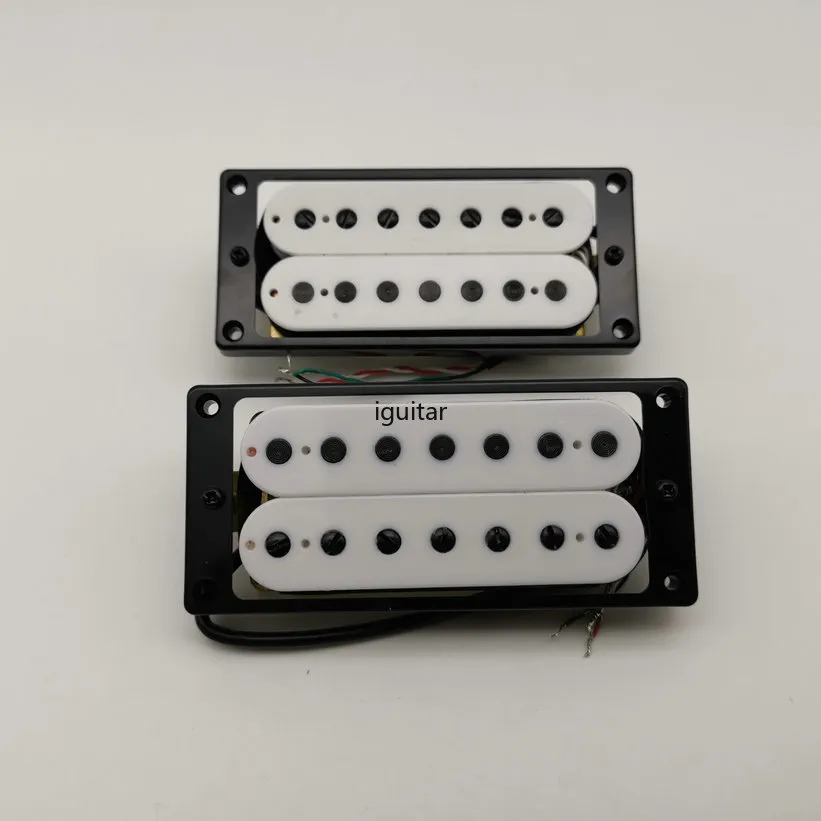 7 corde della chitarra Pickup Humbucker collo e la chitarra elettrica Ponte Pickup 4C Bianco