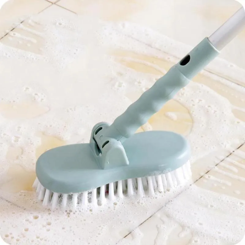 Retractable Long Handle Cleaning Brush Stiff Tile Bathroom Toilet