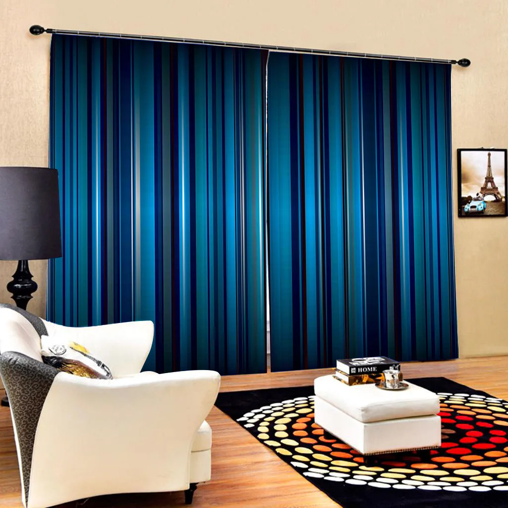 Dark Blue Curtains Living Room