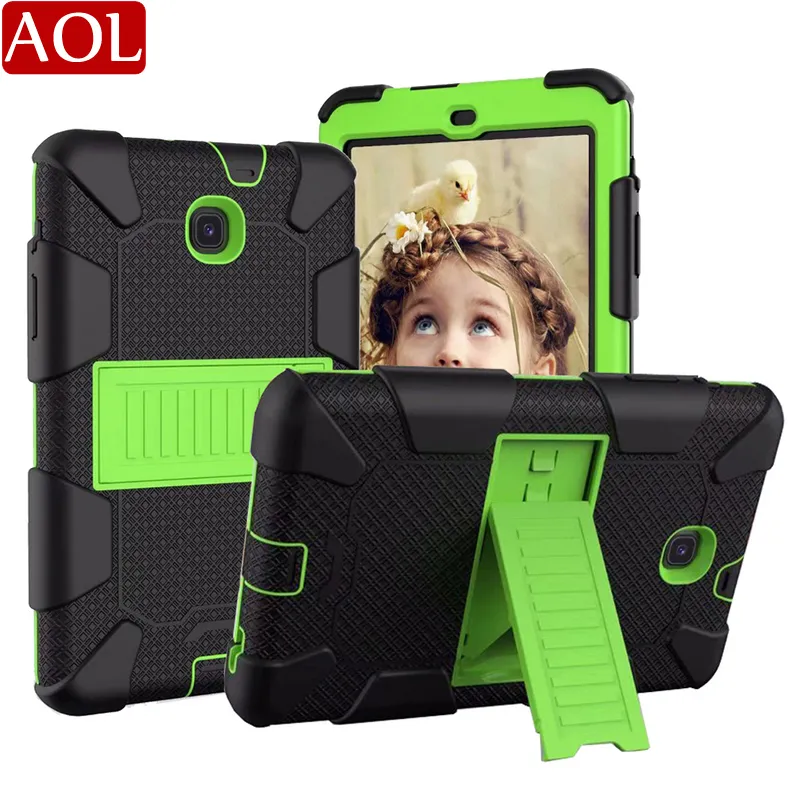 Armour Tablet Case för Samsung Galaxy Tab A7 10.4 T500 TABA 8.4 T307 8.0 T387 T290 10.1 T510 Barn säker stötskyddad tungt hårt omslag