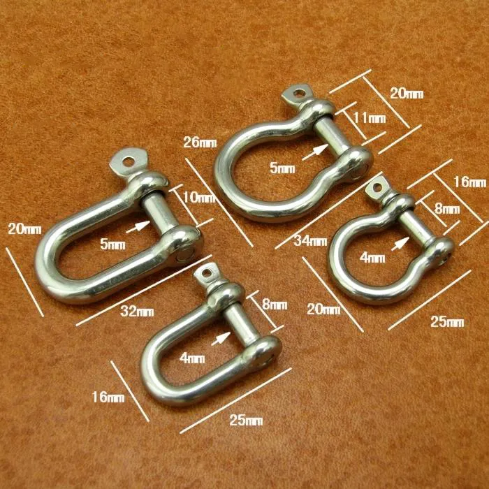 Stainless Steel D Ring Energy Saving Horseshoe Buckle Keychain Hook Belt  Key Bag Leather Craft Diy Part From Gaitetrading, $8.4