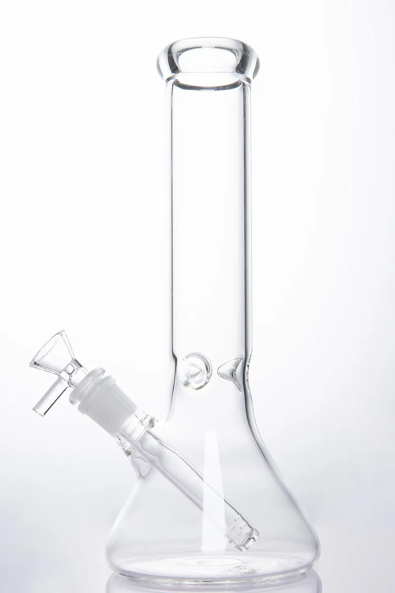 10-дюймовый прозрачный стеклянный стеклянный бонг кальян водопроводные трубы стакан щипцы монтажную установку нефтяной горелки ясень коварный барбетер со съемной мишей вниз