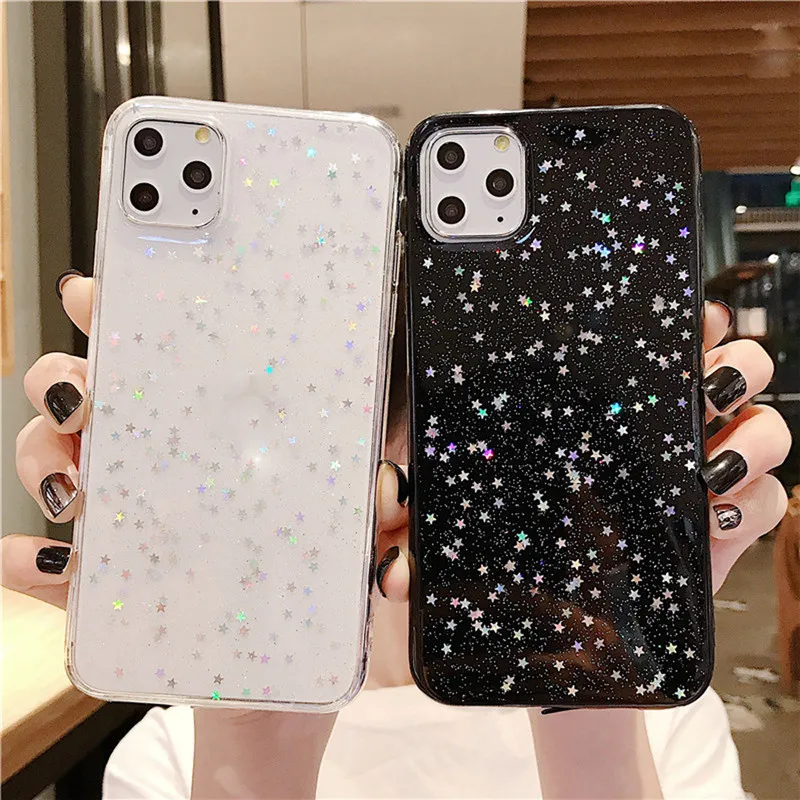 Luxus Glitter Star Fall für iPhone 11 Pro Max Mode Anti-herbst Telefon Abdeckung für iphone xs xr 8 7 plus Kostenloser Versand