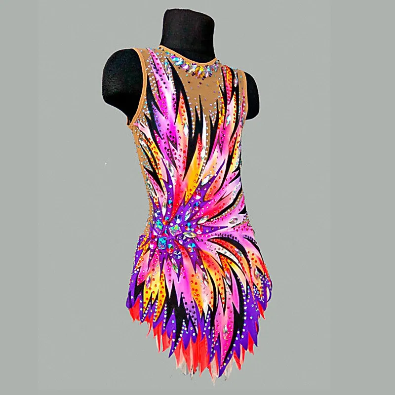 Justaucorps de gymnastique rythmique Robe de gymnastique