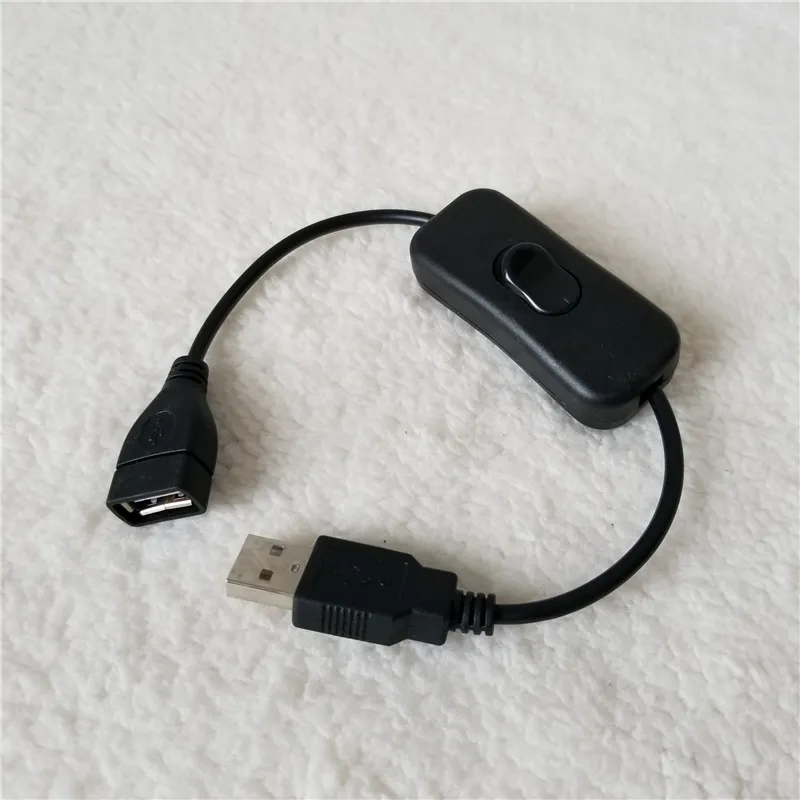 USB A male to female only charge power supply extenstion cable + switch on/off