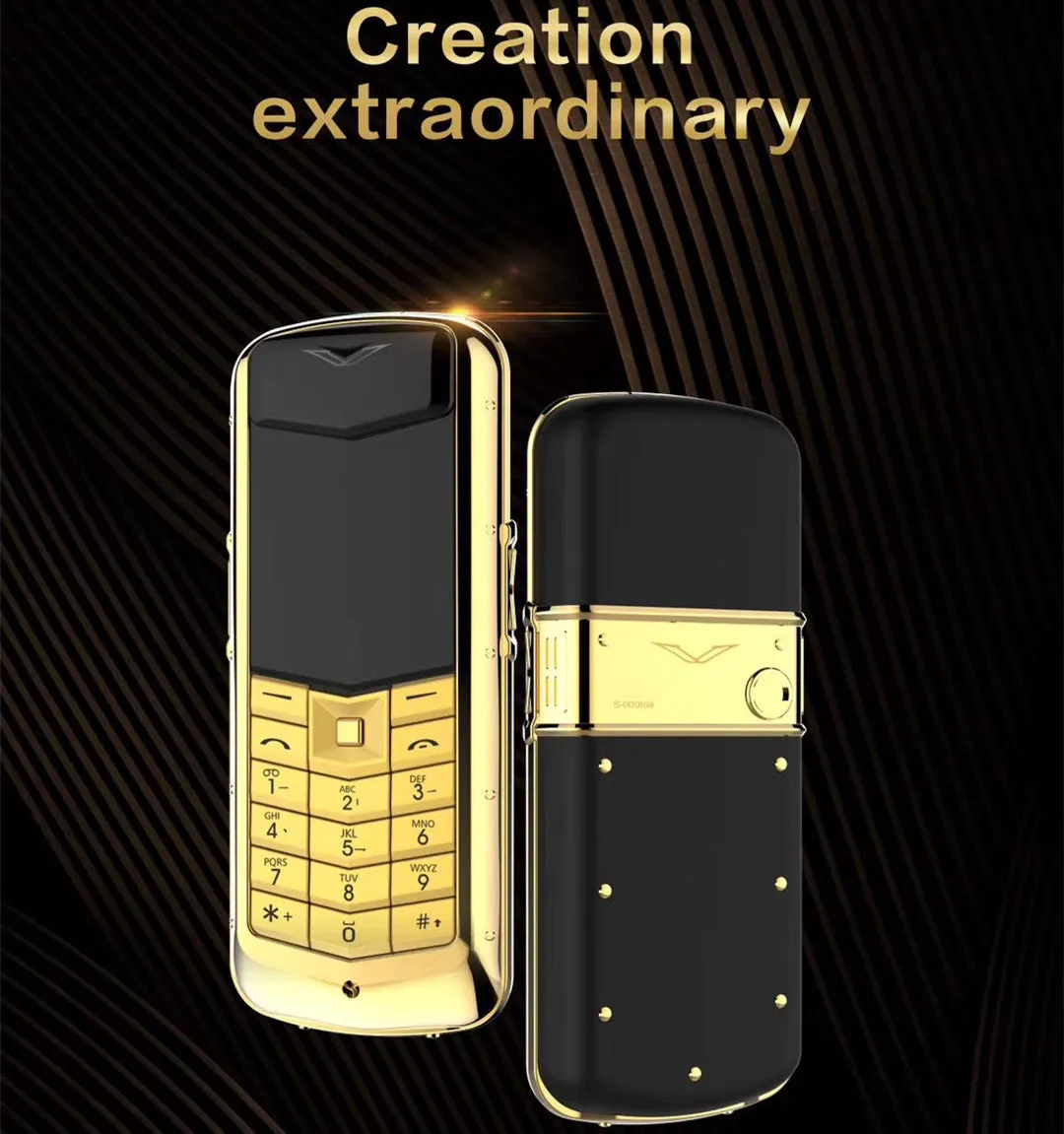 Разблокированный K8 + Bar Роскошный Металлический Фирменный Сотовый Телефон  Dual Sim No Camer Кожаная Задняя Панель Bluetooth Constellation Ретро  Золотой Мобильный Телефон От Star87, 3 472 руб. | DHgate
