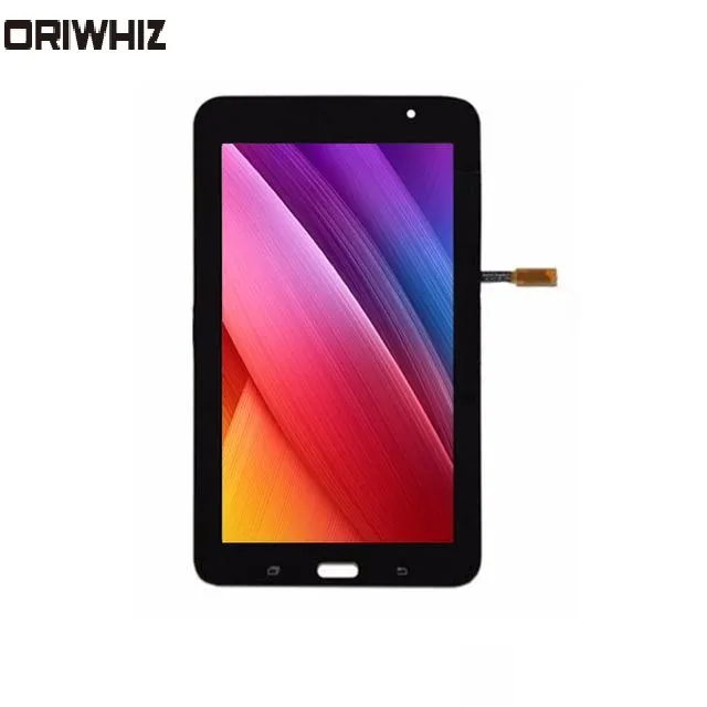 Oriwhiz voor Samsung Galaxy Tab 3 Lite Sm-T110 T111 Zwart / Wit Touchscreen Sensor Digitizer Glas + LCD Display Panel met Frame