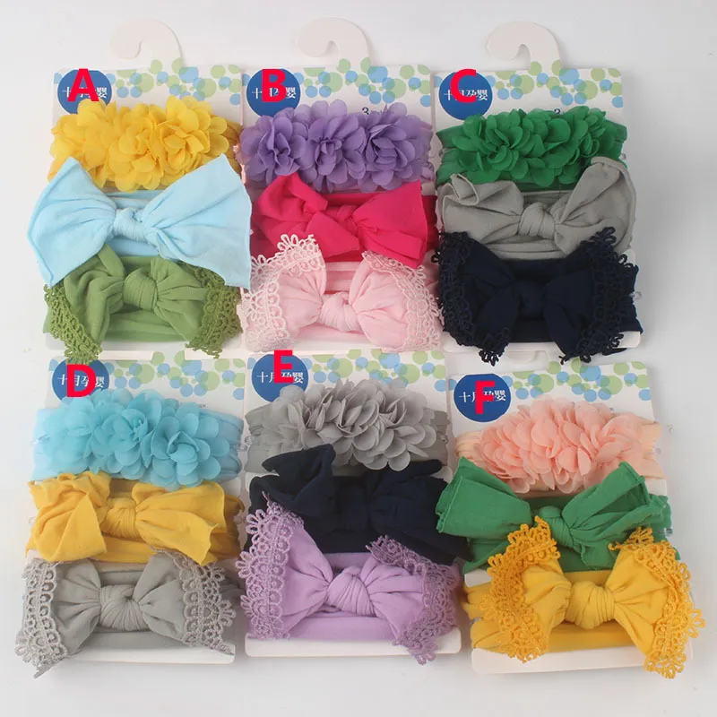 Lot De 3 Bandeaux Bébé Fille Yesimola - Extensibles En Nylon, Motifs Fleurs, Pour 0-3 Mois, Idéal Photos, Fêtes, Accessoire Cheveux