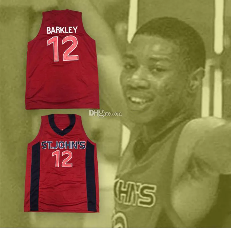 Erick Barkley #12 St. Johns University College Retro Basketball Jersey Mens Ed Custom Any Number Name Jerseys