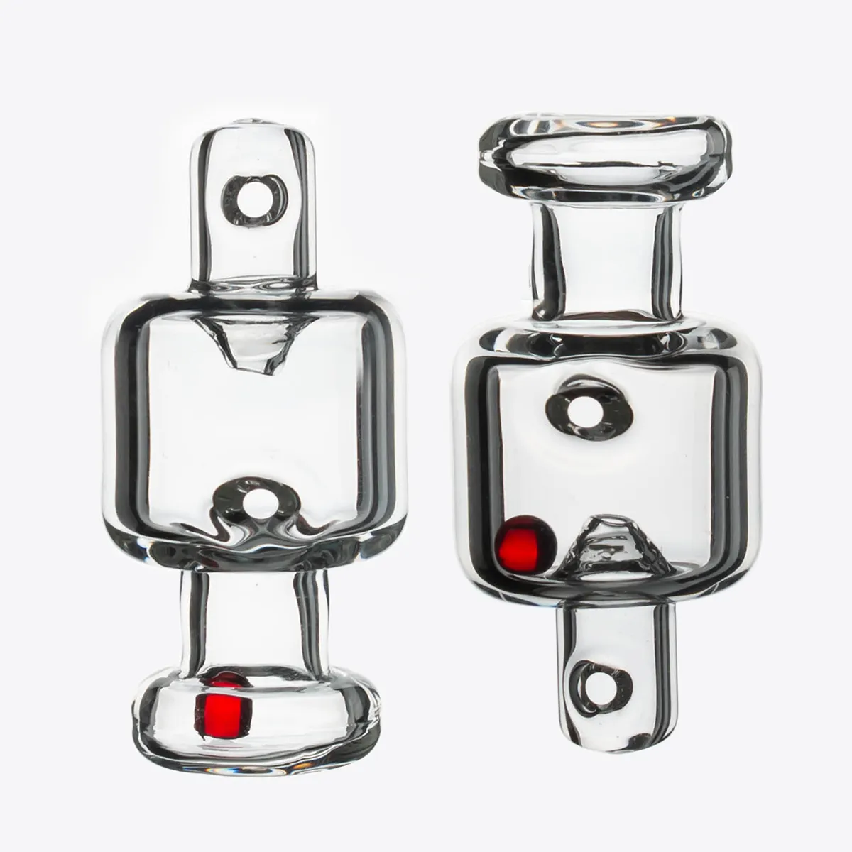 Roken Accessoires carb cap met spining terp parel rood Glas kraal Creative Voor quartz banger nail water bongs olie rigs