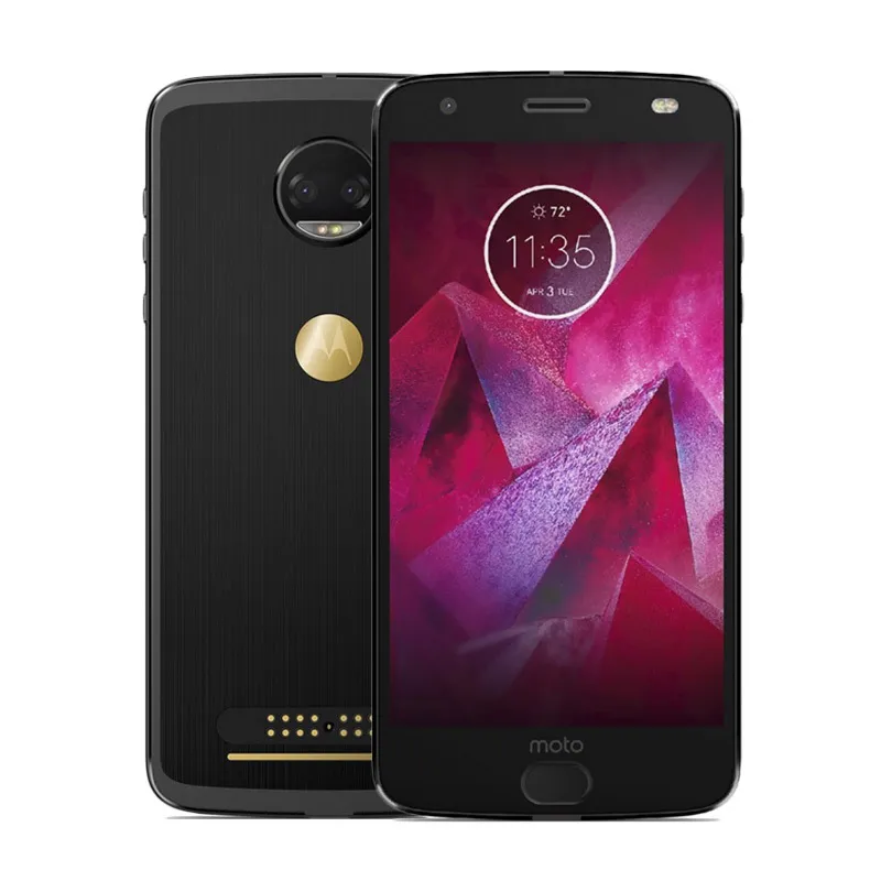 Téléphone portable d'origine Motorola Z 2018 4G LTE 6 Go de RAM 128 Go de ROM Snapdragon 835 Octa Core Android 5.5 "12MP ID d'empreinte digitale Smart Mobile Phone