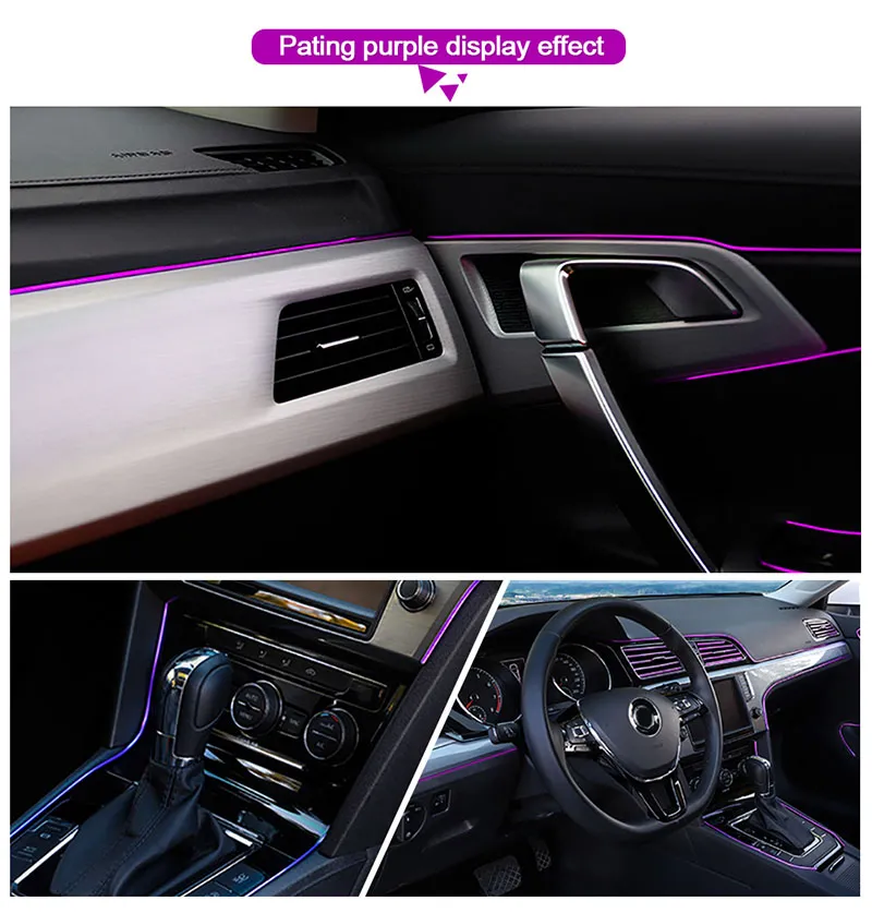 Universal Car Strips DIY Flexible Interiors Moulding Trim Auto Central Control and Door Anti-collision Decoration Accessories