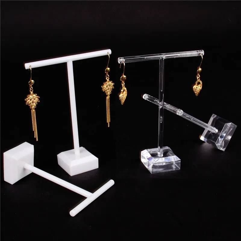 Metal Black Rotating Jewelry Display Stand Earring Holder Jewelry Display Rack Jewelry Storage Holder Tool yq01938