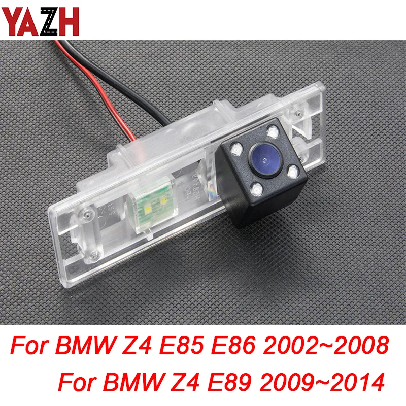 Yazh para Z4 E85 E86 E89 2002 ~ 2014 Vista traseira do carro Câmera Estacionamento Camera reversa HD CCD Backup LED Night Vision