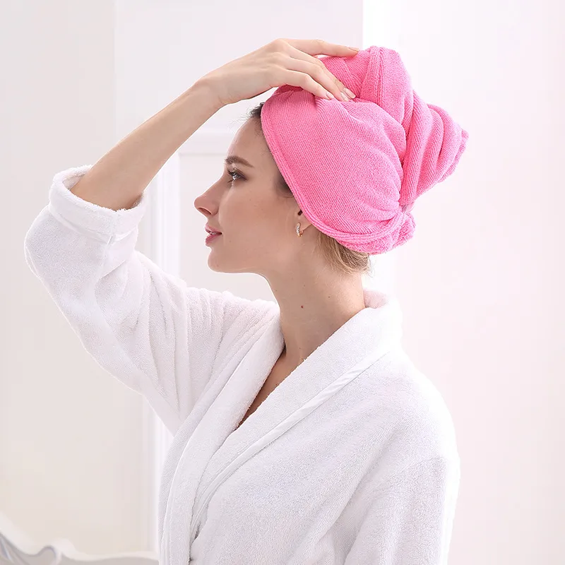 Grande asciugamano in microfibra per capelli avvolgere per le donne  Asciugamano per capelli anticrespo con cinturino elastico Turbanti per  capelli ad asciugatura rapida Super morbidi asciugamani avvolgenti