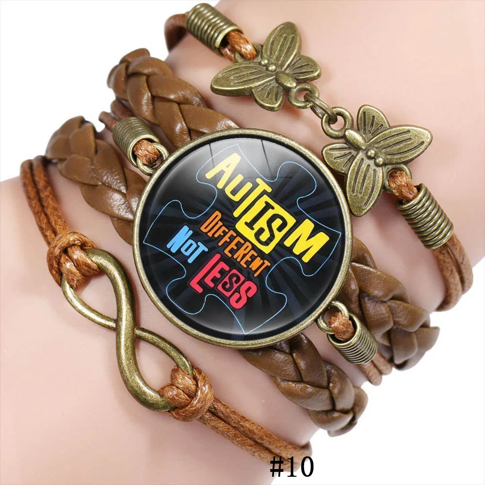 Men's Genuine Leather Bracelets (2 Pack) – Adjustable Punk Rock Cuff With Rose Alloy, Black & Brown, Handmade