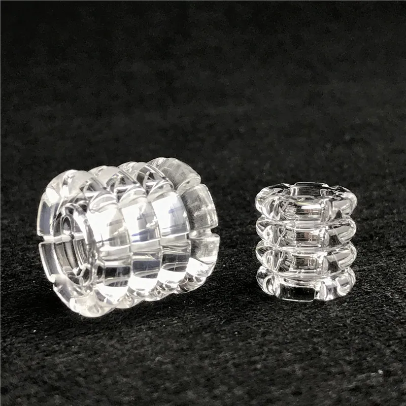 Quartz Diamond Knot Insert with 4 Turns Core Reactor 15mm 20mm 25mm for L XL XXL Domeless Quartz Banger Insert