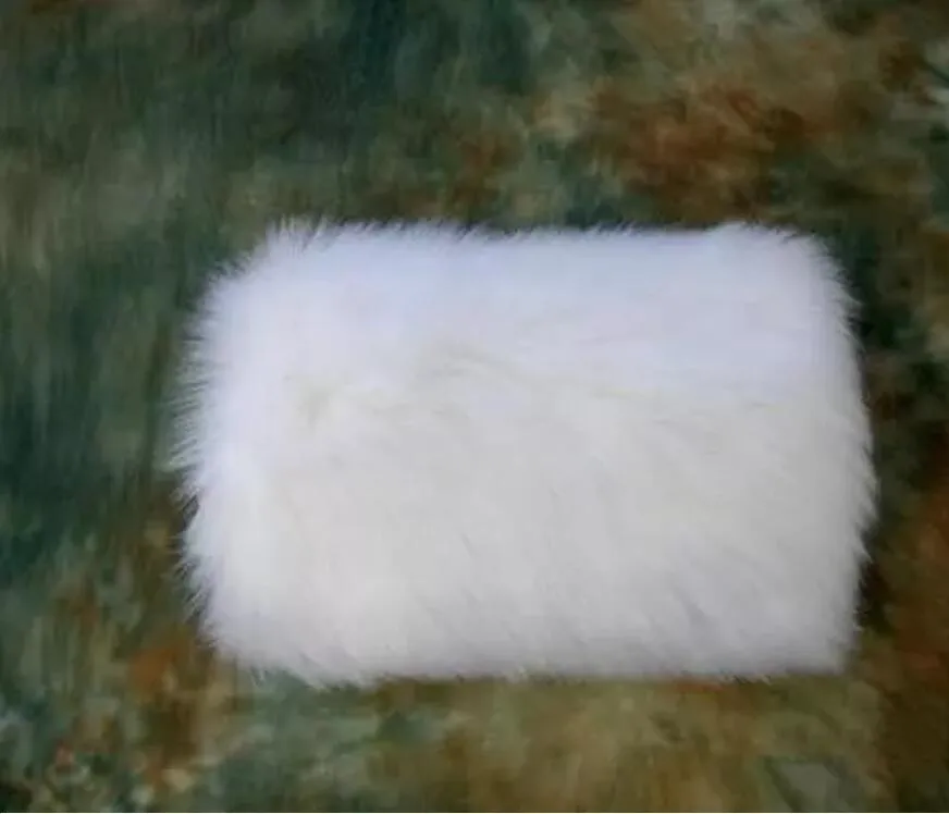 Wysokiej Jakości Faux Fur Winter Hand Muff Surfory Biały Kolor Tanie Ciepłe Ślubne Podgrzewacze Ręczne Ciepłe Faux Muffs Rękawiczki ślubne Darmowa Wysyłka