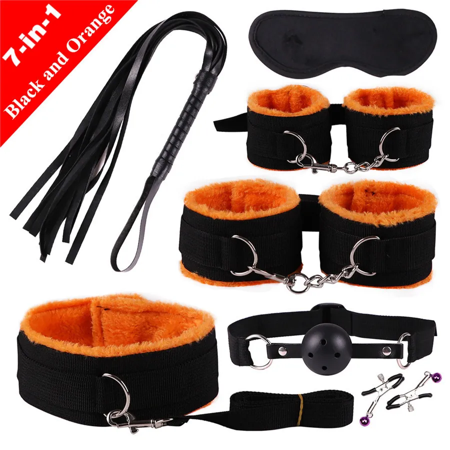 7 In 1 Bondage Set Fetish Restraint Gear For Couples Adults_voghion.com