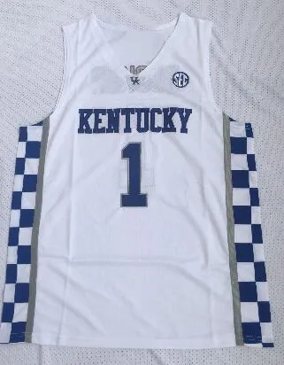 popolare fan del Kentucky College online uomini all'ingrosso Basketball Wear 3 ADEBAYO 11WALL 15 COUSINS 0 FOX 12 Towns 23 DAVIS Basketball Maglie