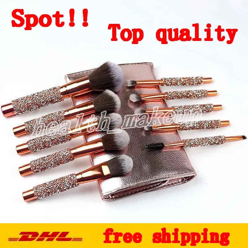 Top Quality Set Eye Shadow Blush Makeup Brushes Set Foundation Blending ...