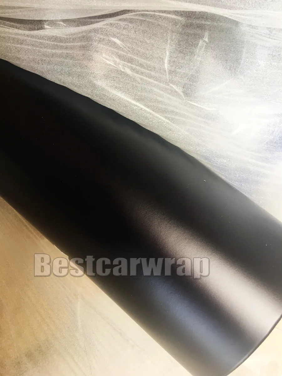 Black Chrome Matte Vinyl Car Wrap Roll 1.52m X 20m 4.98ft X 66ft From
