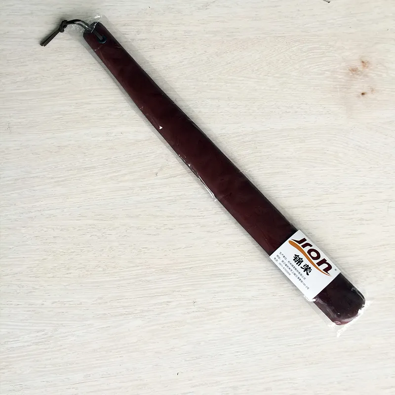 Gratis frakt Imitation Mahogany Shoehorn Solid Trä Lång Shoehorn Trä Utsökt Vacker Barnpassning Barn Vuxen Shoehorn Verktyg