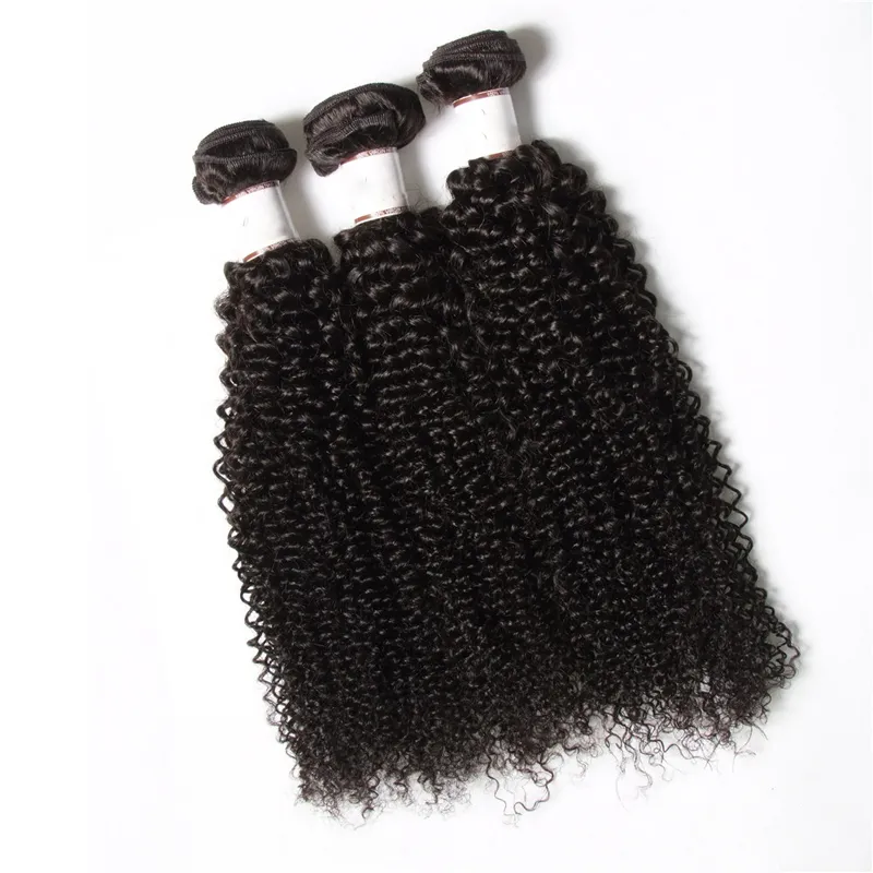 50% rabatt! Irina Hair Weaving Curly Brazilian Afro Kinky Curly 3pcs Bundles Obehandlat Jerry Curl Human Virgin Hair Weave Bohemian Hair