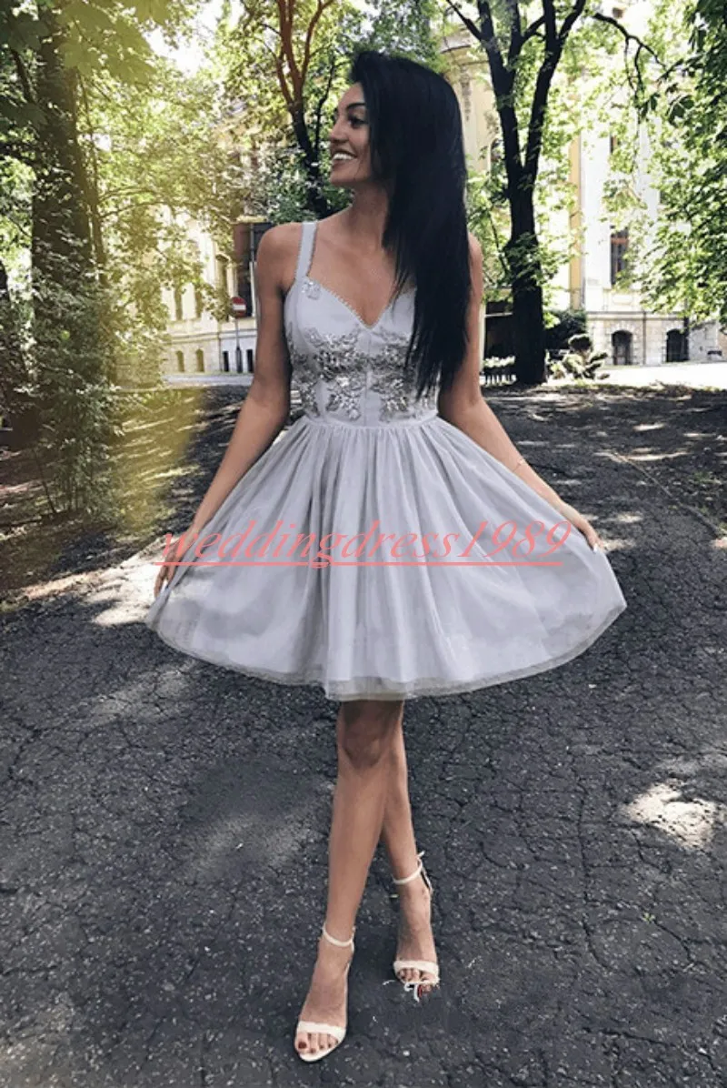 2019 Plus Size A Line Tulle Fitted Homecoming Dresses 2022 With