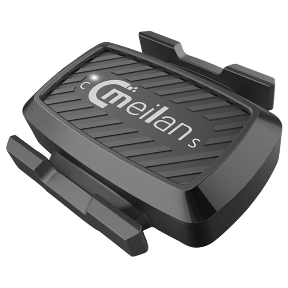 Meilan C1 Capteur De Cadence De Vitesse De Vélo BT4.0 / ANT + Connexion Sans Fil Avec Lumière LED - Noir