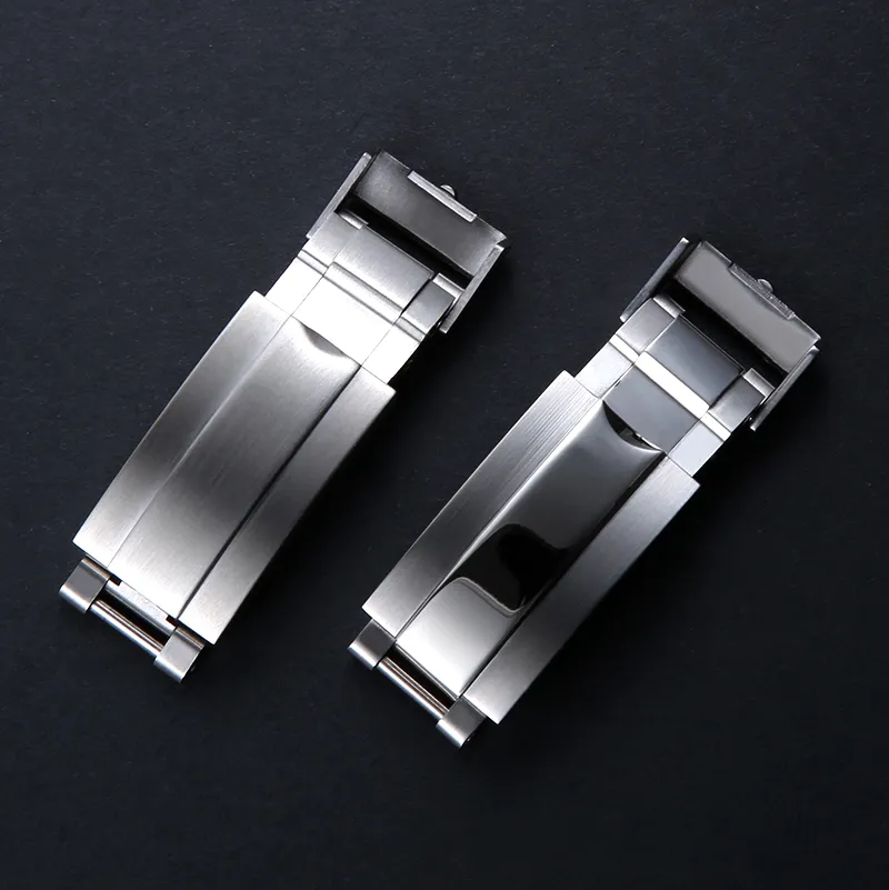 9mm X9mm NEW High Quality Stainless Steel Watch Band Strap Buckle Adjustable Deployment Clasp for Rolex Submariner Gmt Straps255V235K