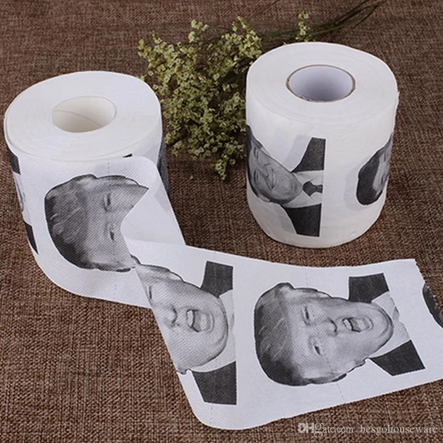 1 pièce Créatif Toilette En Papier Avec Amusant Et puzzle Imprimé