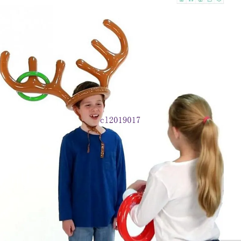 新しい膨脹可能な子供の子供の楽しいクリスマスのおもちゃの投げゲームのゲインアターン帽の帽子の帽子の帽子