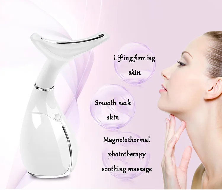 Smart Neck Massager Vibrazione Lifting Anti-Aging Beauty Anti Rughe Eletric Fisioterapia Dispositivo Facciale Stringere Strumenti per la cura del collo