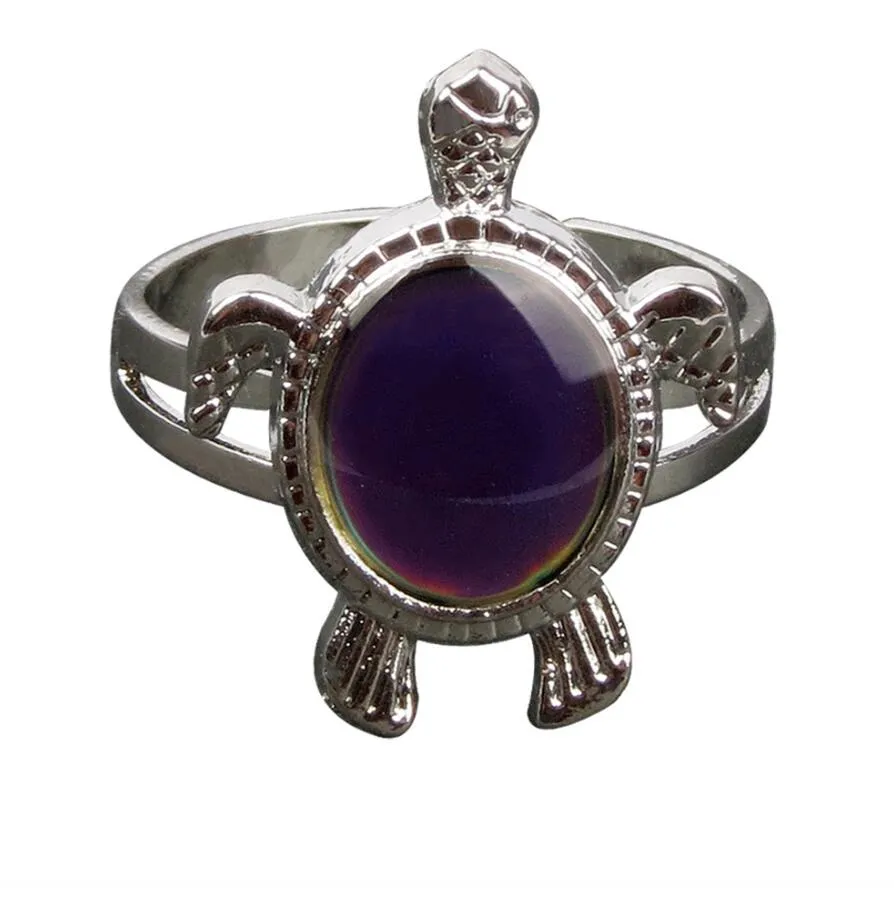 Bella Temperatura Cambia Colore Tortoise Umore Anello Emozione Della Tartaruga Dei Monili Di Figura Anelli Della Pietra Preziosa Banda Ring Control Donne Designer Regalo Da 0 48 DHgate