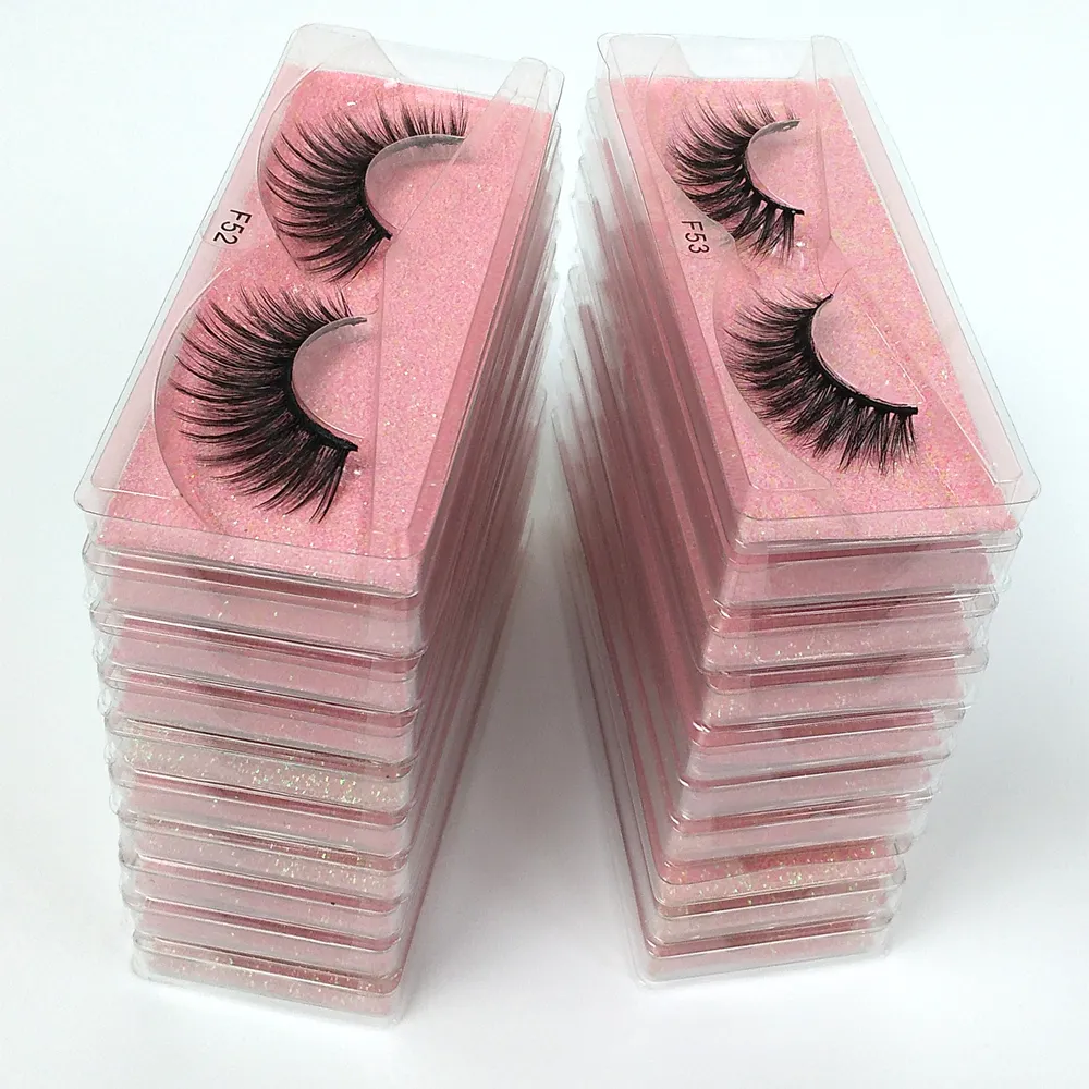 Wholesale lashes 10 styles 3D Mink Lashes Bulk Natural False Eyelashes Hand Made Makeup Eye Lashes 3D Mink Eyelashes