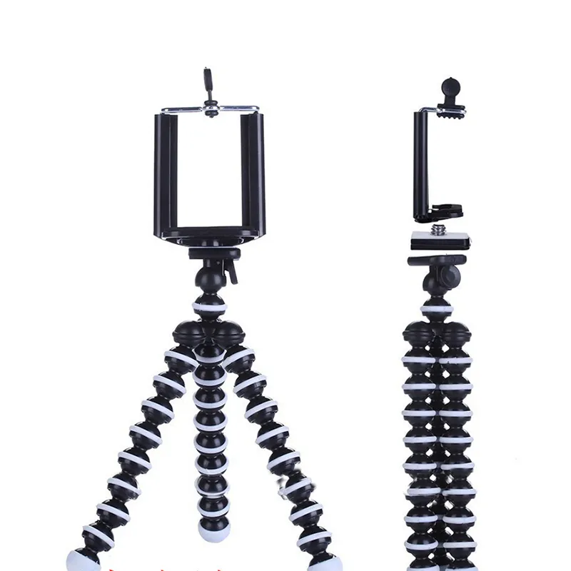 Titulaire de trépieds de téléphone Support flexible de poulpe de poulpe Selfie Stand Standing Stand Mount Manfrotto Support de voiture de voiture pour caméra mobile