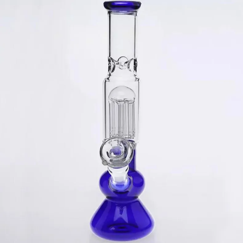 29 cm de haut 14,4 mm taille commune fumer narguilés plate-forme pétrolière narguilés en blanc vert bleu noir ambre clair recycler eau Bongs