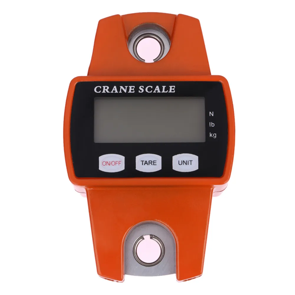 Livraison gratuite Mini balance de grue robuste industrielle portable LCD crochet électronique numérique balances de poids suspendues 300 kg kg, LB et N