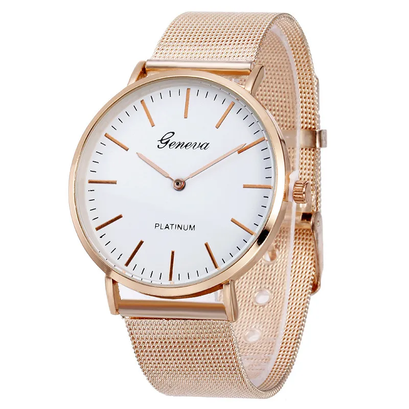 Gold Sliver Mesh Stainless Steel Watches Women Top Brand Casual Clock Ladies Wrist Watch Relogio Feminino Gift